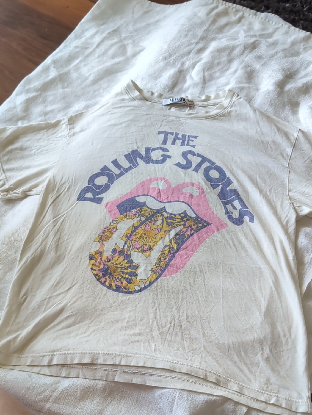 The Rolling Stones vintage style LETLUV for anthropologie t shirt size S/M